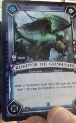 Warhammer Age Of Sigmar Champions Savagery TCG: Reikenor The Grimhailer
