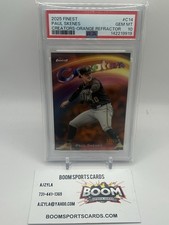2025 Topps Finest-Paul Skenes Creators Orange Refractor 02/25 Pirates PSA 10