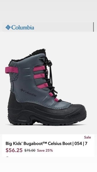 Women Columbia Boots Grey Leather 38