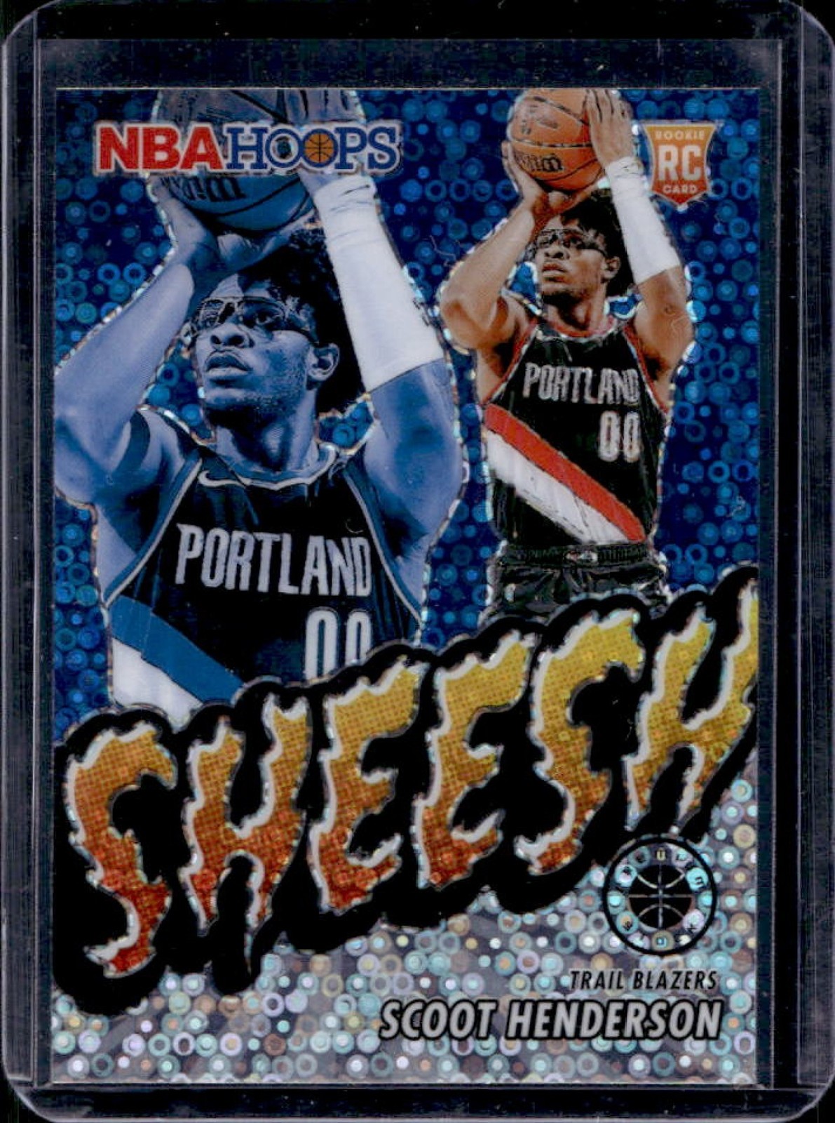 2023-24 Panini Hoops Premium Stock Scoot Henderson Sheesh RC Disco Prizm #23