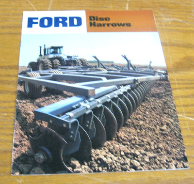 VINTAGE 1978 FORD TRACTOR DISC HARROWS 201 202 220 221 222 223 240250 BROCHURE