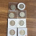 New ListingFranklin Half Dollar Silver Coins Lot 1954, 1957 D, 1958, 1962 D, 1963 D