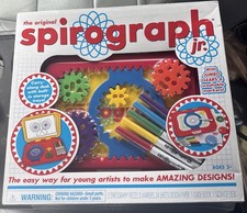 Spirograph Jr Jumbo Gears Spiral Drawing Art Kit Toy Markers Paper Case 1 2 3 