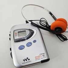 SONY WALKMAN WM-FX290 FM/AM Weather Cassette Player w/ Headphones Working 