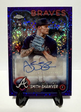 2024 Topps Chrome  Rookie Autographs AJ Smith-Shawver Purple Speckle /299-Braves