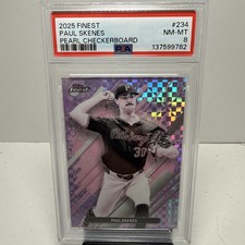 2025 Topps Finest - Rare Paul Skenes #234 Pearl Checkerboard Refractor /30