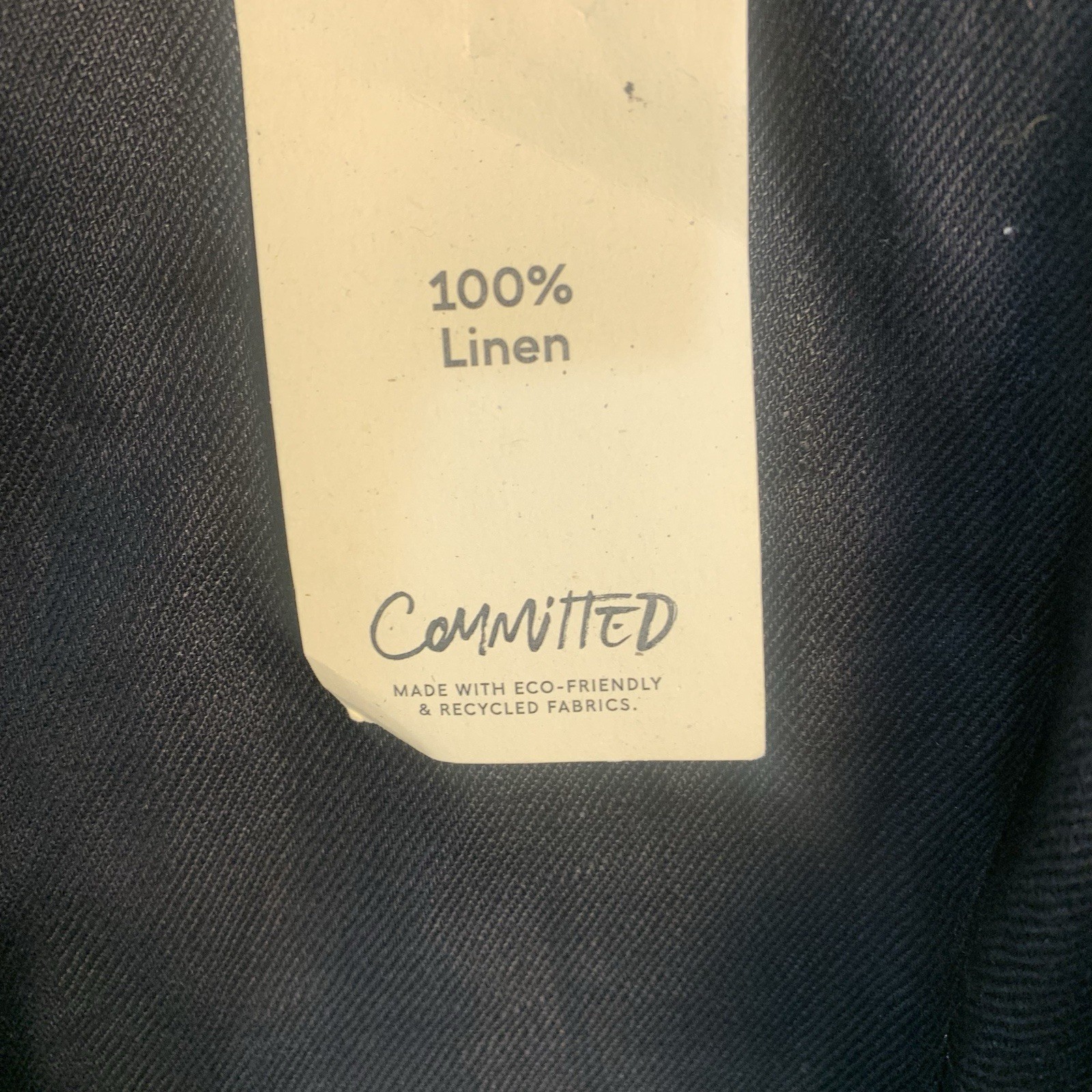 NWTs Mango Violeta 100% Linen Puff Sleeve Poplin Midi Dress Black Plus Size 20 thumbnail 2