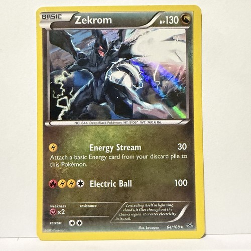 Zekrom [ROS - 64/108] Holofoil Holo Rare XY - Roaring Skies EN HP
