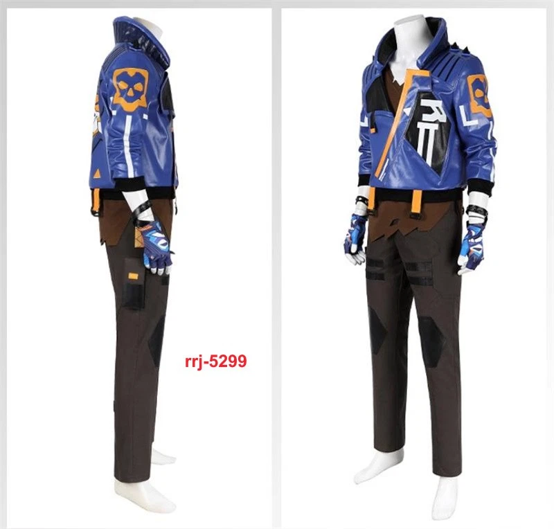 Game VALORANT Yoru Cosplay Costume Outfit Full Set Men's Clothing Shoe Halloween - Image 4 of 4