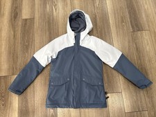 Girls REI Co-op Insulated Jacket Size Medium 10/12 Waterproof Hood Rain Blue EUC