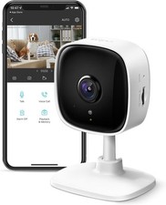TP-Link Tapo C100 Indoor Security Camera Baby Monitor Night Vision 1080P White