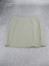Giorgio Armani Skirt Womens 12 Beige Silk Blend Pencil 