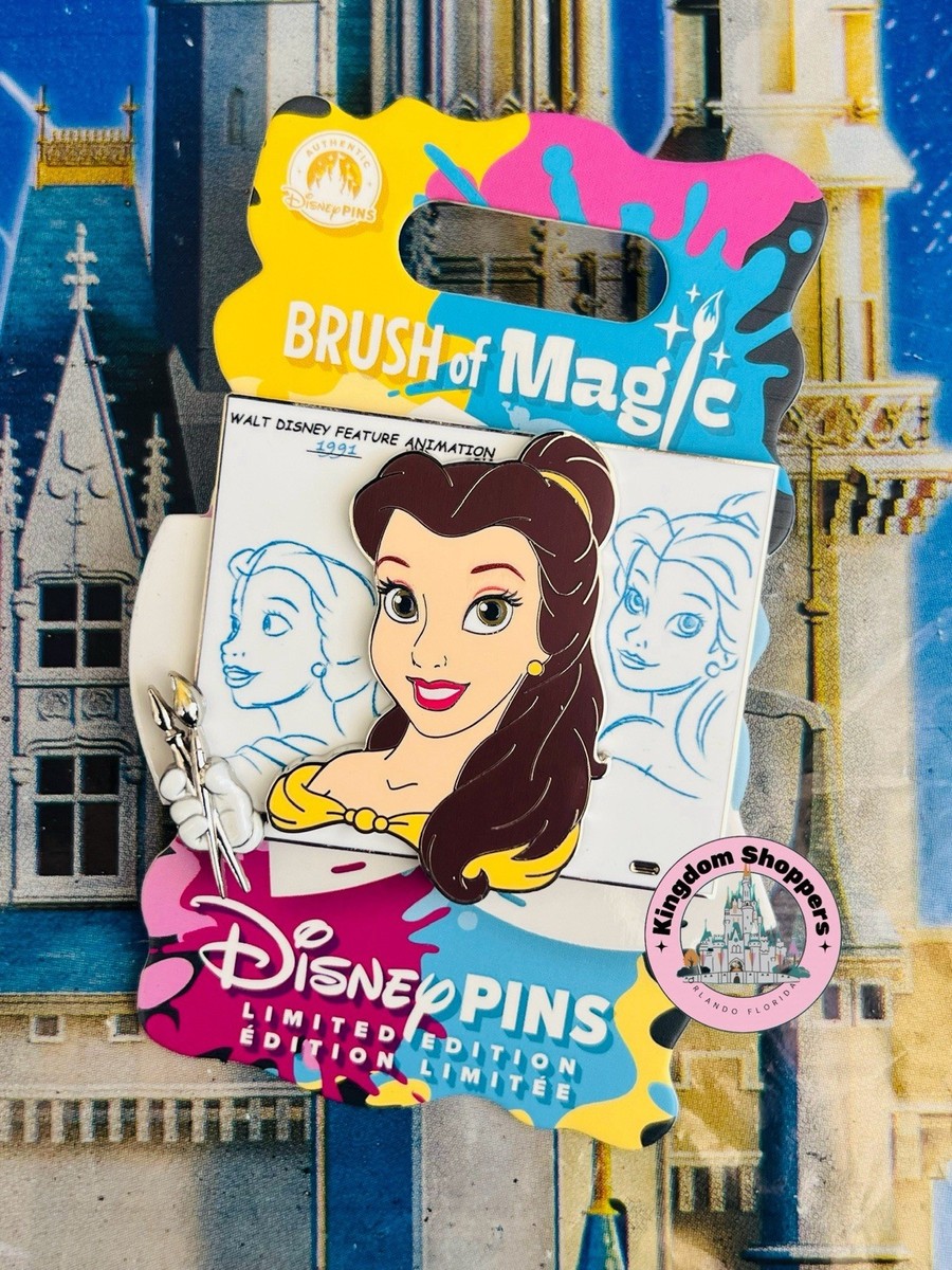 beauty:beast ティンカーベル　ピンバッヂ 2026 Disney Pin Brush Of Magic Belle Beauty & The Beast LE 3750 | eBay
