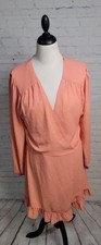 GB Peach Wrap Knee Length Dress size XL
