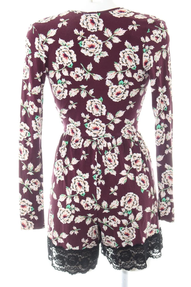 ASOS Mono Mujeres Pantalón Talla EU 36 rojo-blanco puro-verde look casual - Imagen 2 de 4