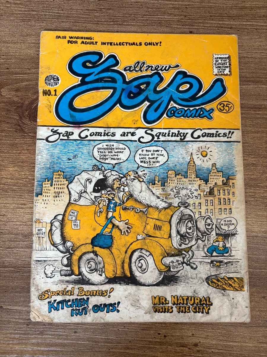 Zap Comics # 1 VG- Apex Novelties Comic Book Mr. Natural Robert