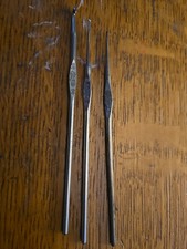 Vintage Steel Crochet Hooks 00,8,9