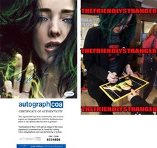 Emma Dumont signed "THE GIFTED" 8x10 Photo PROOF a POLARIS Lorna Dane ACOA COA