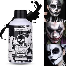 Face Body Paint Liquid 12 Colors Halloween Makeup Cosplay SFX Washable 130ml