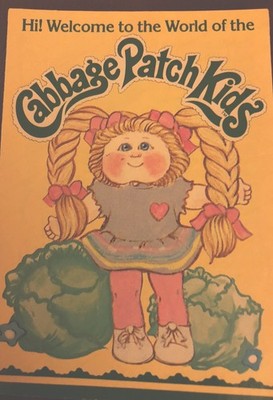 Cabbage Patch Kids Vintage Werbeprospekt Puppen 1983