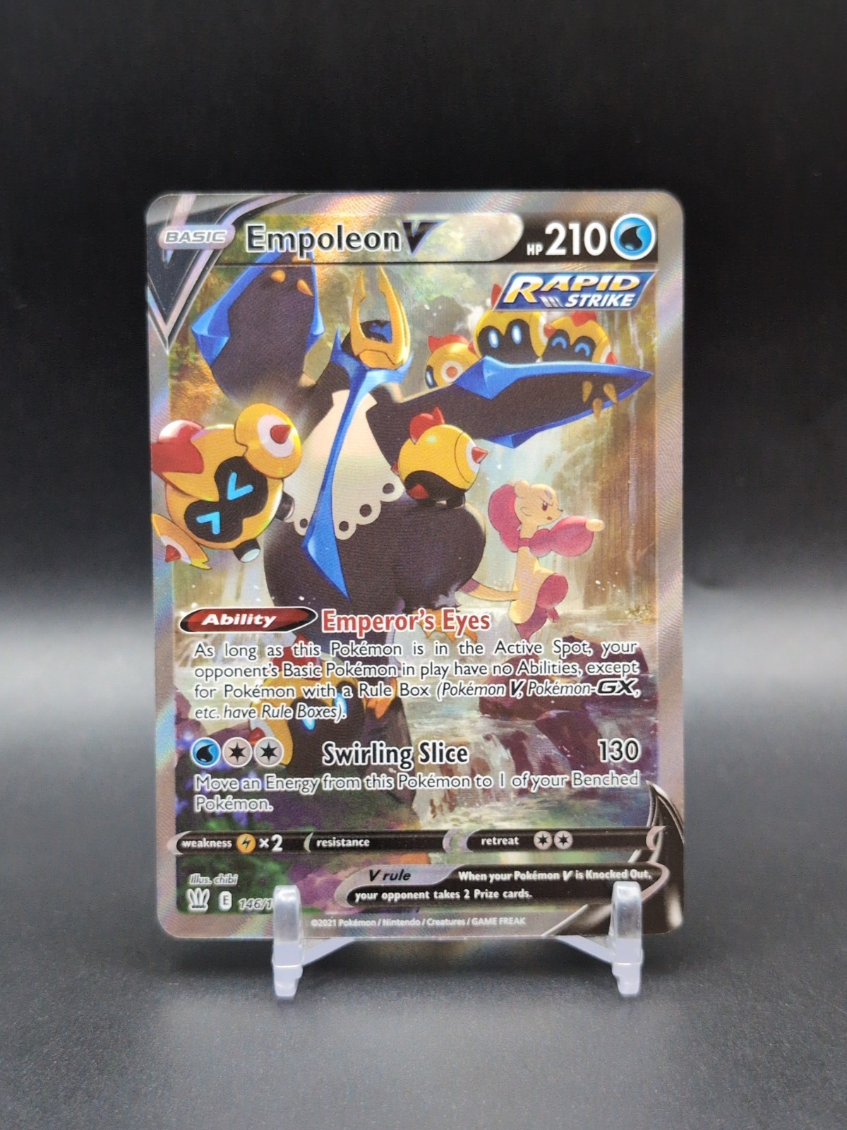 Pokémon Empoleon V #146/163 Ultra Rare Full Art Holo Battle Styles 