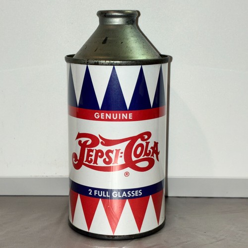 Pepsi:Cola "2-Dot" NOVELTY / REPLICA cone top soda can, paper label