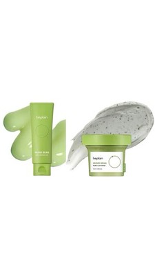 Beplain Mung Bean Bundle Of Milk Peeling Gel And Pore Clay Mask