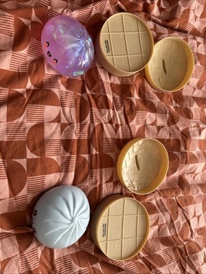 2x Crazy Fun Mystery Dumpling Squishies - Purple Holographic Collection.