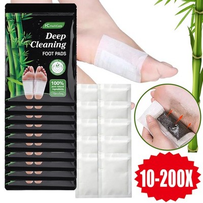 10-200pcs Detox Foot Pads Toxins Fit Health Care Patch Cleanse Adhesive Slim US