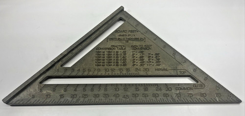 Vintage Sears 12 Inch Rafter Square #39574 Framing Layout Tool USA