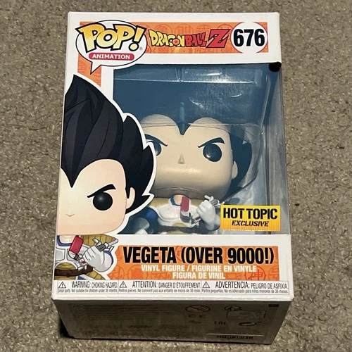 Funko Pop! Vegeta Dragon Ball Z #676 Over 9000 Exclusive Hot Topic