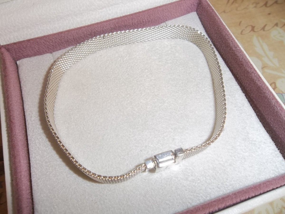 Genuine Pandora Silver Reflexions Plain Clasp Bracelet  - 20cm View 2