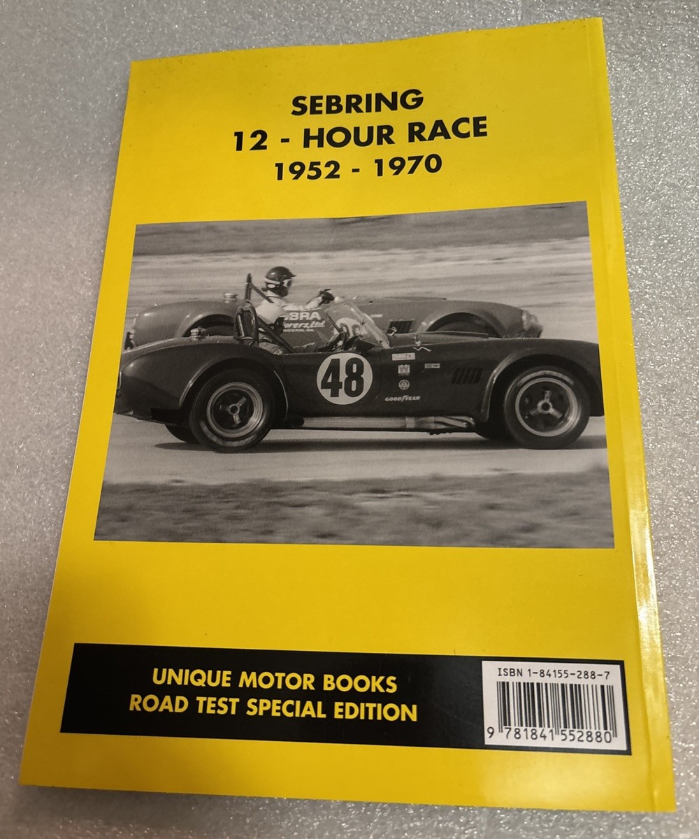 洋書 SEBRING Sebring 12- Hour Race 1950-1970 (rare Paperback) UK Import | eBay