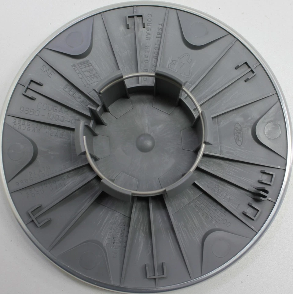 Tapacubos de rueda plateado 2000 contorno FORD YS8Z1130GA nuevo stock antiguo nuevo de fábrica OEM Foto 4 de 4