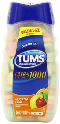 5/27 Tums Antacid Tablets, Ultra 1000, Assorted Fruit, Value Size 160-Count