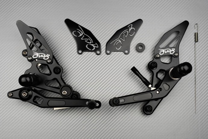 Commandes reculées racing AVDB en aluminium CNC pour Yamaha Tracer 7