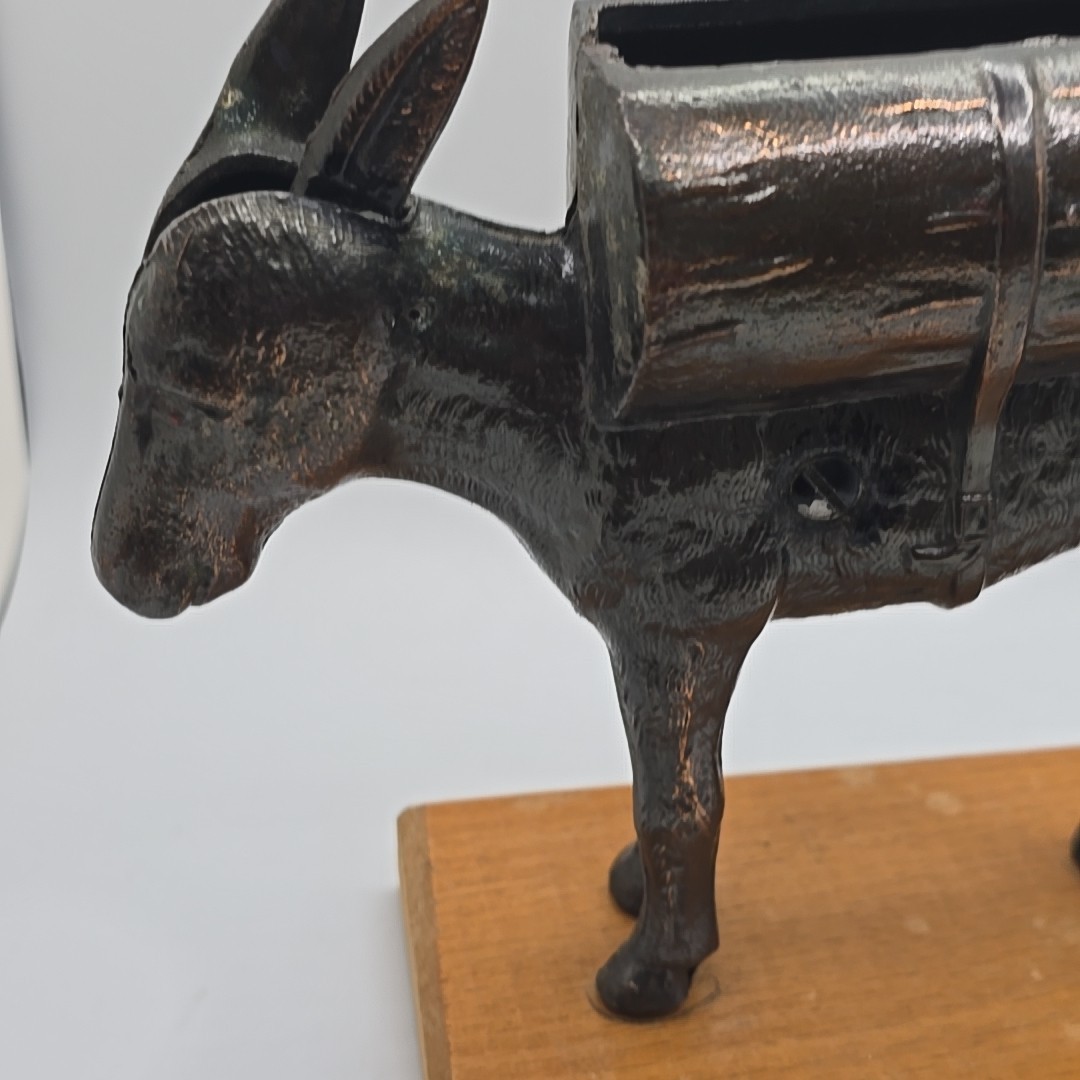 For Parts 1930's McCern Mfg Co Mechanical Donkey Cigarette Dispenser 7"