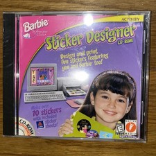 barbie stickers Designer CD-Rom