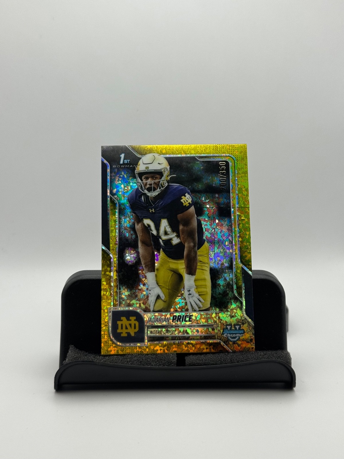 2025 Bowman University Chrome - Jadarian Price #117 Yellow Mini-Diamond /350