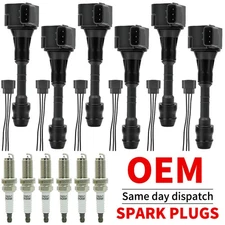 6 Ignition Coil & Iridium Spark Plug For 05-11 Nissan Frontier Pathfinder Xterra