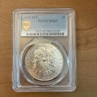 1878 8TF MORGAN SILVER DOLLAR PCGS MS62 NICE ORIGINAL COIN