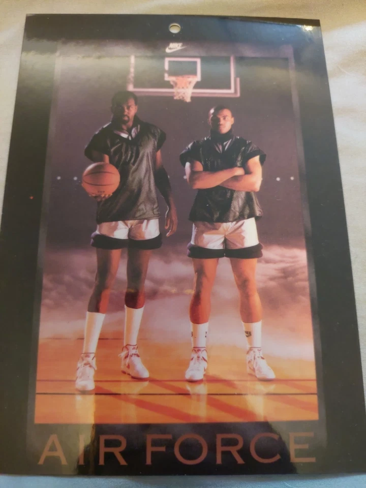 Vintage Nike Poster Card Moses Malone And Charles Barkley  - Image 2 of 4