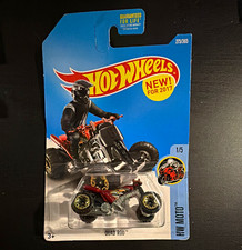 Hot Wheels HW Moto Quad Rod ATV 1:64 Diecast Red/Black 2017 MPN DVC00-D9B0M