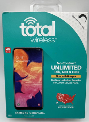 Samsung Galaxy A10e 4g LTE Prepaid 32 GB [Total Wireless] - Black