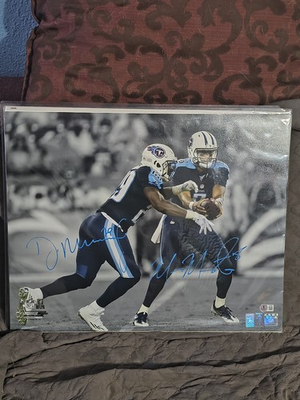 #ad Demarco Murray And Marcus Mariota Signed 16x20 Tennessee Titans Photo Beckett... $39.68