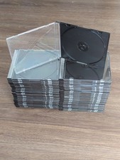Slim 5.2mm Single Black CD Disc Storage Jewel Case 60 Total LOOK REDUCED PRICE