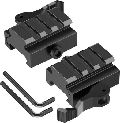 Picatinny Riser Mount,Low Profile Rail Riser Mounts Adaptor  QD Lever Lock Quick