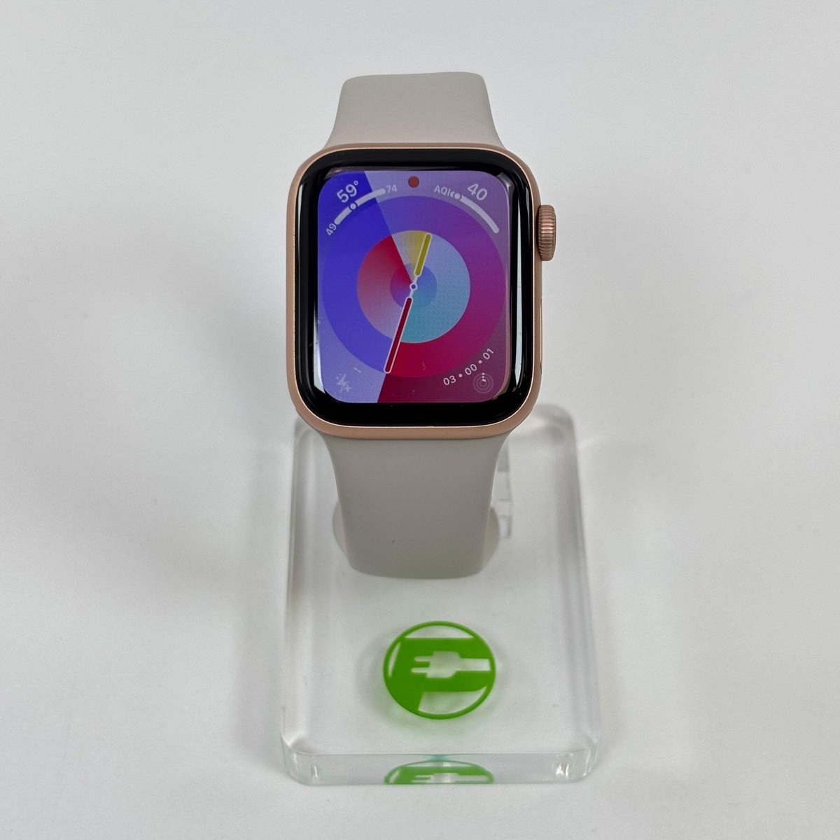 Unlocked Apple Watch SE 1st Gen 40MM Rose Gold Aluminum Beige 