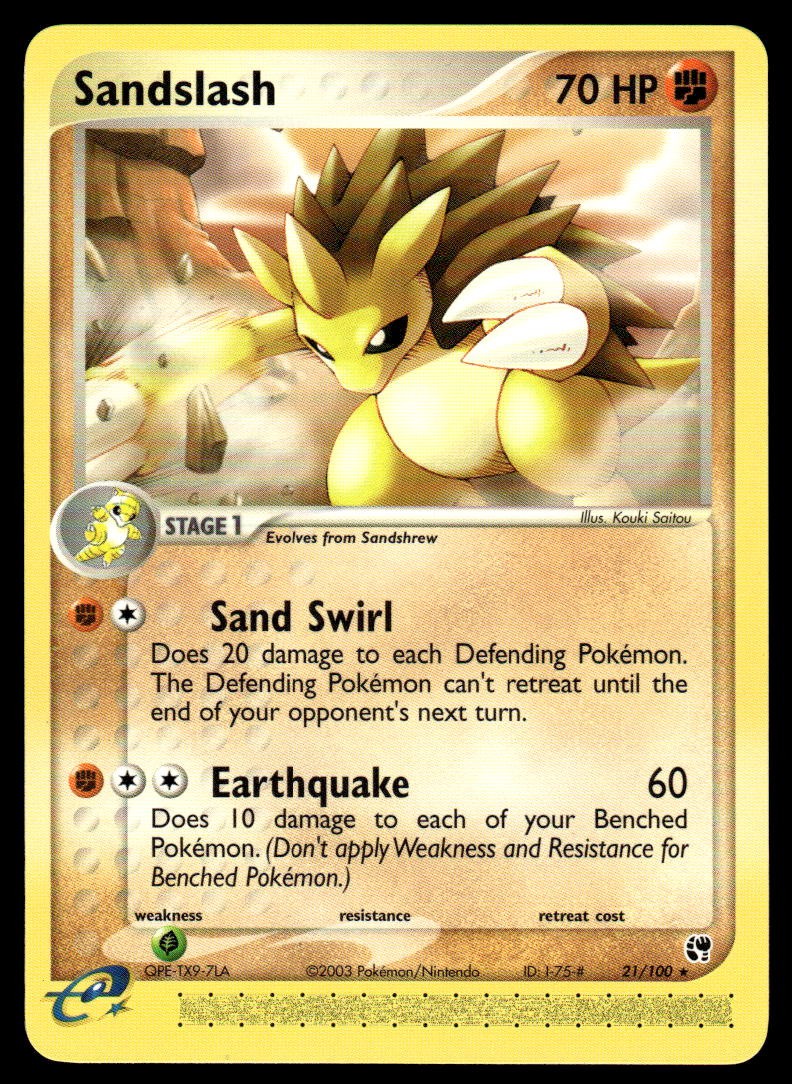 Pokemon TCG Sandstorm #21/100 Sandslash NM