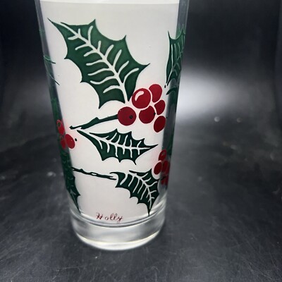 1950's Boscul Peanut Butter 5'' Glass - Holly